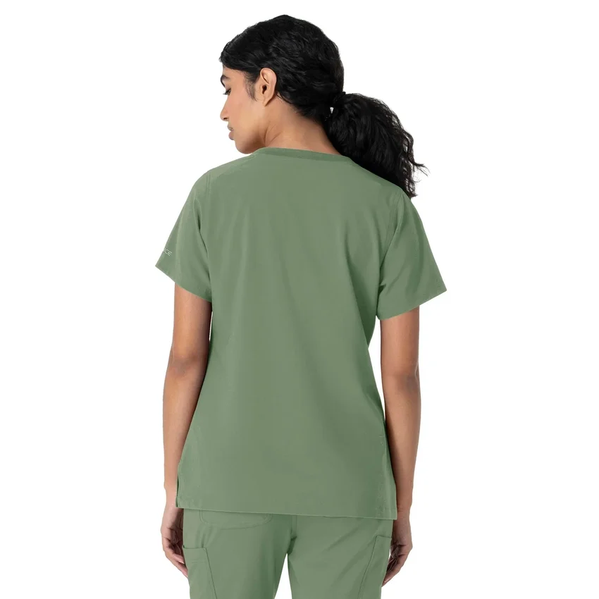 Force Cross-Flex-scrubtop met ronde hals voor dames