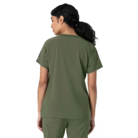 Force Cross-Flex-scrubtop met ronde hals voor dames