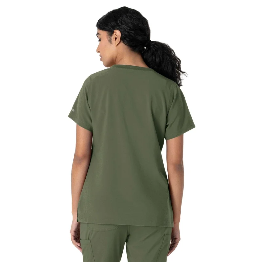 Force Cross-Flex-scrubtop met ronde hals voor dames