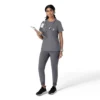 Force Cross-Flex-scrubtop met ronde hals voor dames