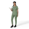 Force Cross-Flex-scrubtop met ronde hals voor dames