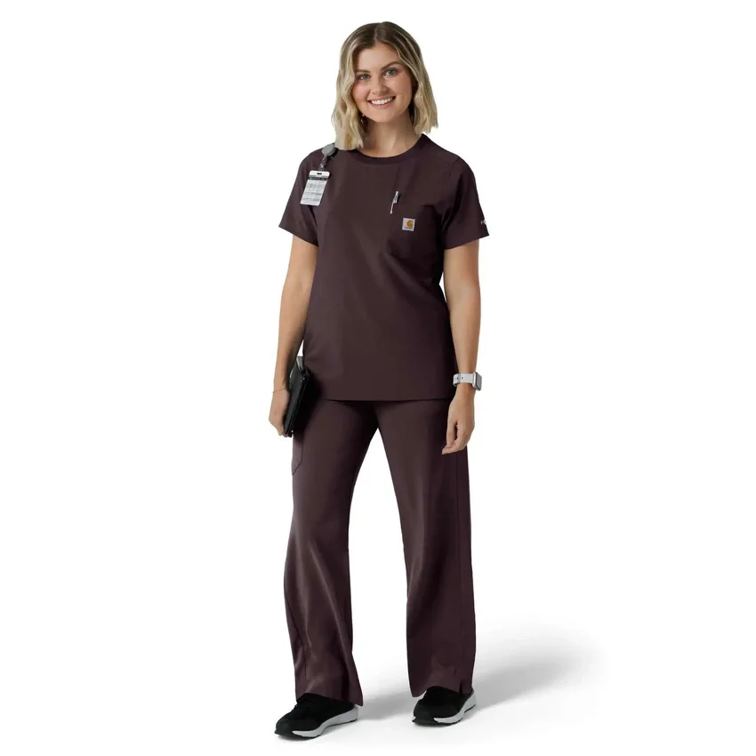 Force Cross-Flex-scrubtop met ronde hals voor dames