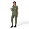 Force Cross-Flex-scrubtop met ronde hals voor dames