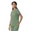 Force Cross-Flex-scrubtop met ronde hals voor dames