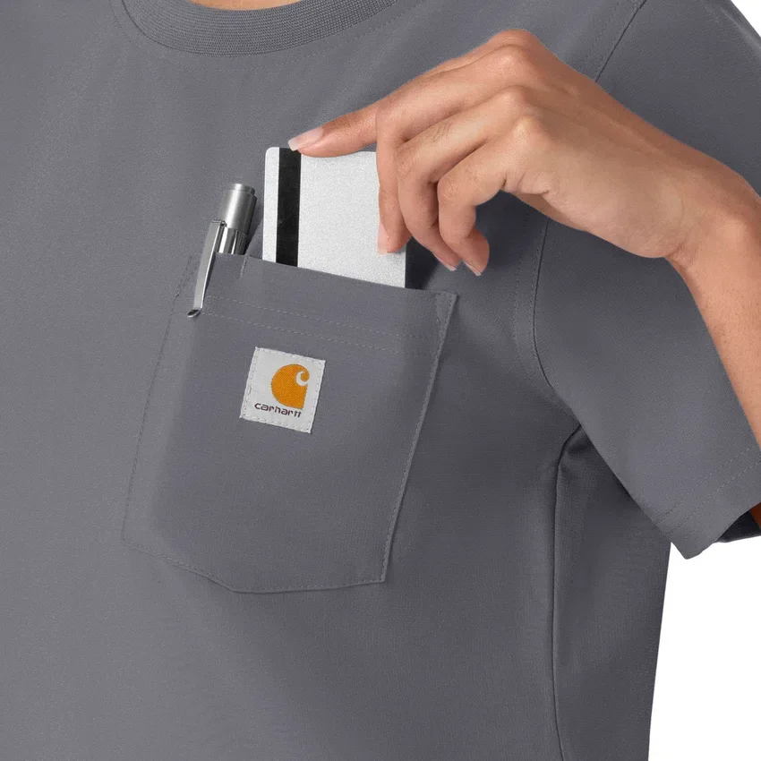 Force Cross-Flex-scrubtop met ronde hals voor dames