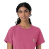 Force Cross-Flex-scrubtop met ronde hals voor dames