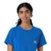 Force Cross-Flex-scrubtop met ronde hals voor dames