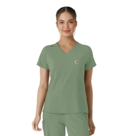Force Cross-Flex-scrubtop voor dames om in de broek te stoppen