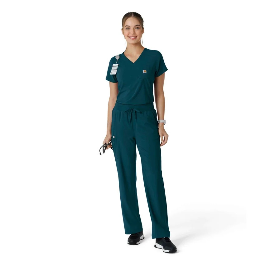 Force Cross-Flex-scrubtop voor dames om in de broek te stoppen