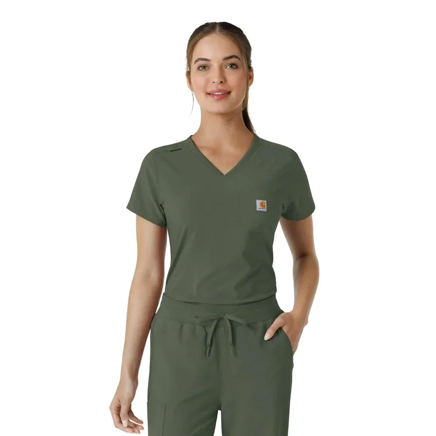 Force Cross-Flex-scrubtop voor dames om in de broek te stoppen