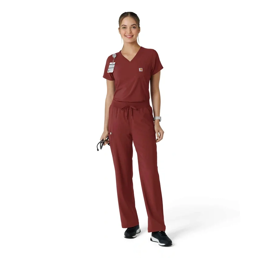 Force Cross-Flex-scrubtop voor dames om in de broek te stoppen