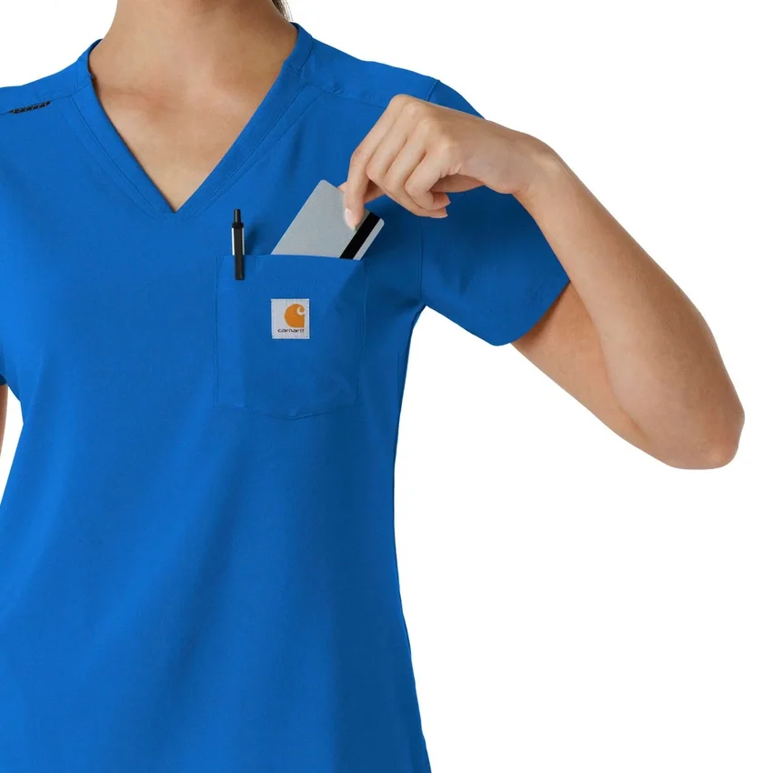 Force Cross-Flex-scrubtop voor dames om in de broek te stoppen