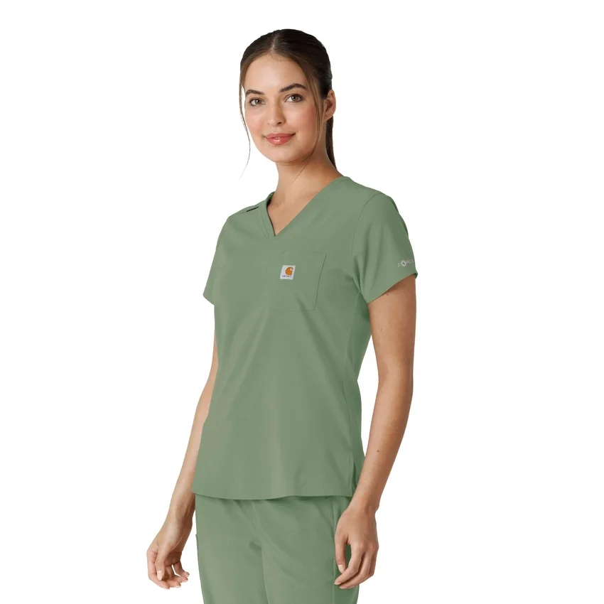 Force Cross-Flex-scrubtop voor dames om in de broek te stoppen