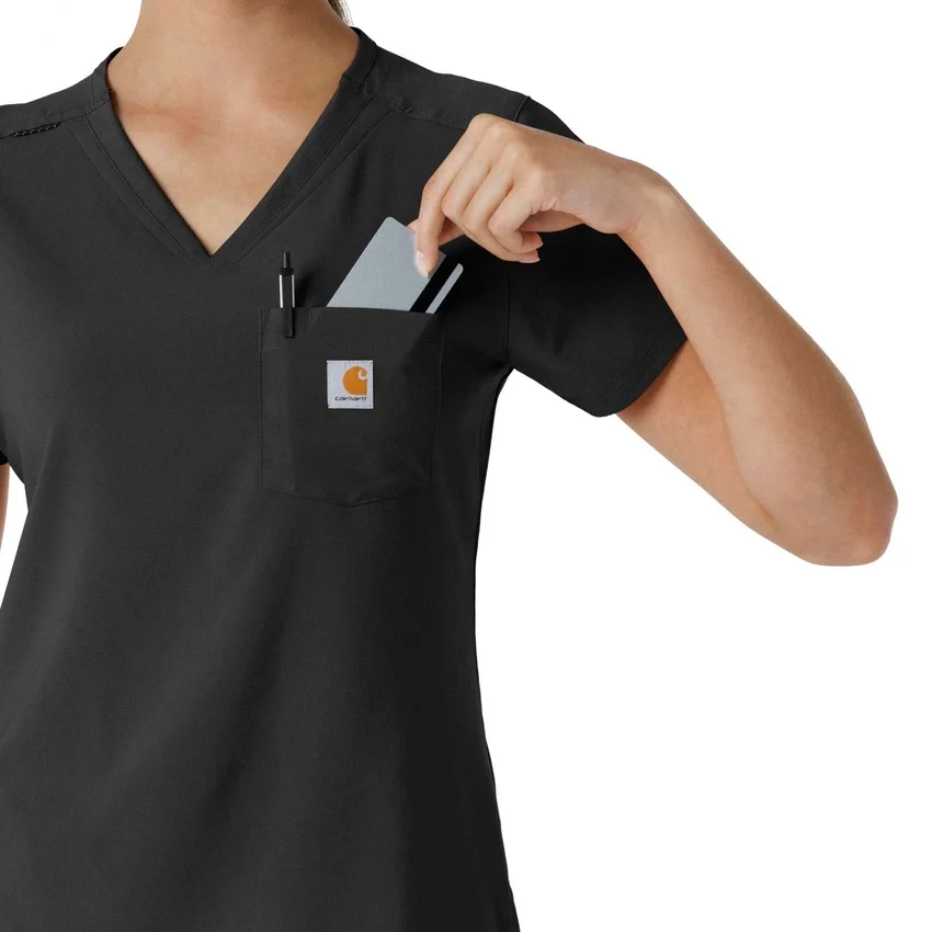 Force Cross-Flex-scrubtop voor dames om in de broek te stoppen