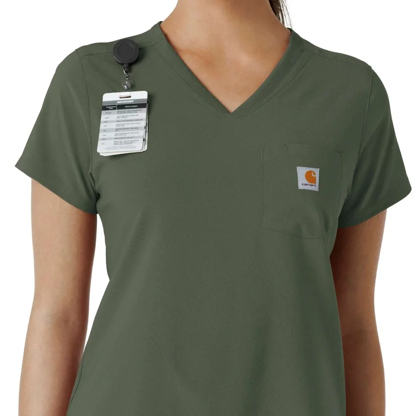 Force Cross-Flex-scrubtop voor dames om in de broek te stoppen