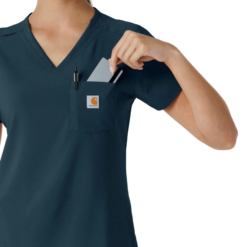 Force Cross-Flex-scrubtop voor dames om in de broek te stoppen
