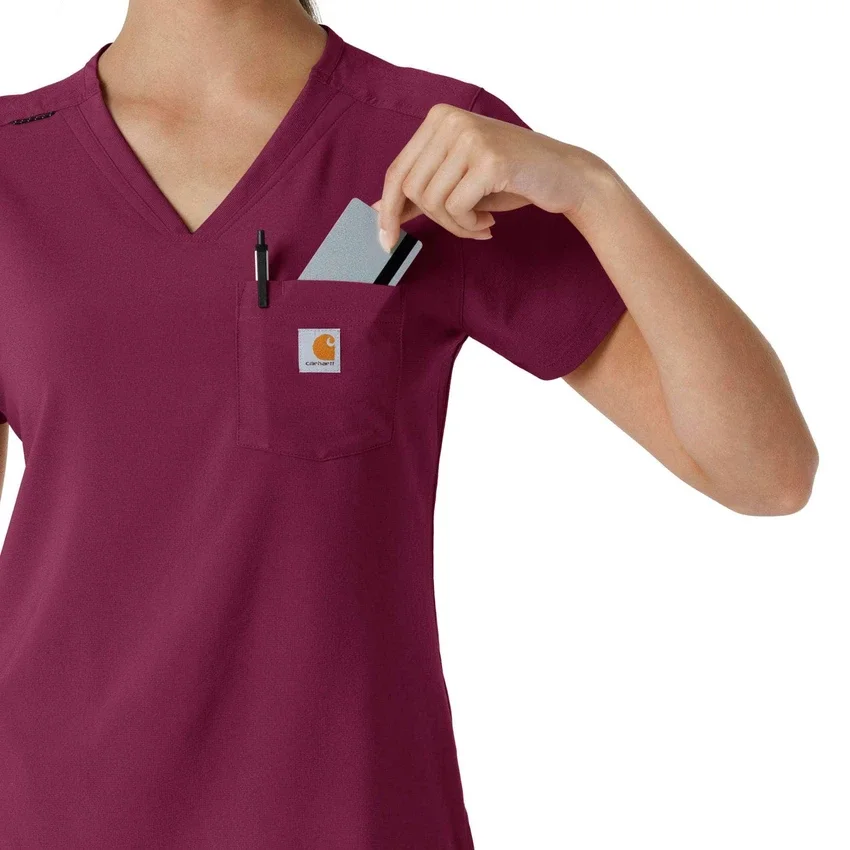 Force Cross-Flex-scrubtop voor dames om in de broek te stoppen