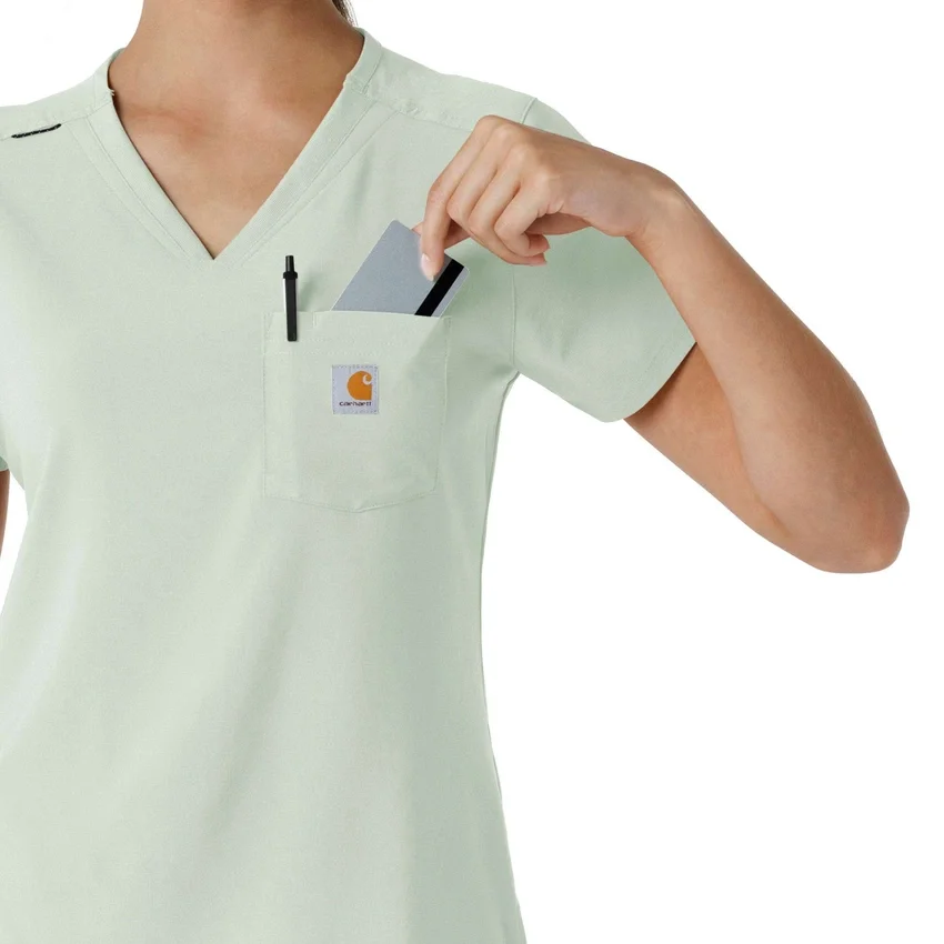 Force Cross-Flex-scrubtop voor dames om in de broek te stoppen