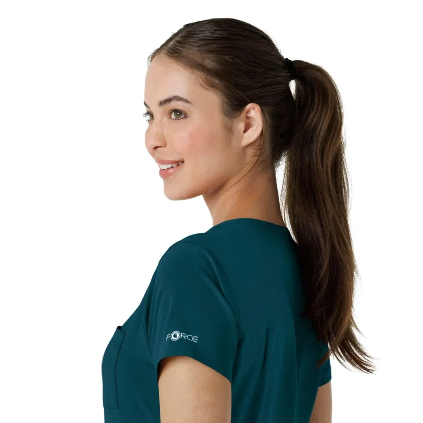 Force Cross-Flex-scrubtop voor dames om in de broek te stoppen