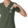 Force Cross-Flex-scrubtop voor dames om in de broek te stoppen