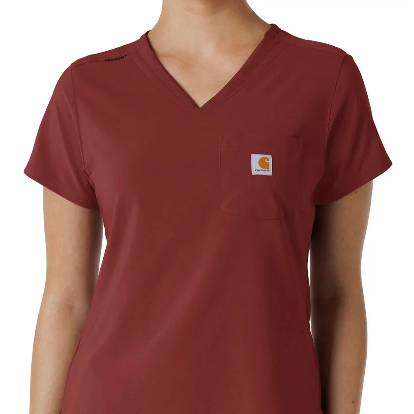 Force Cross-Flex-scrubtop voor dames om in de broek te stoppen