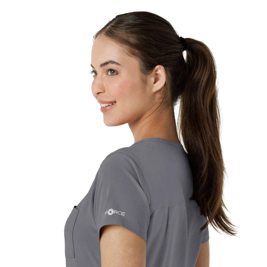 Force Cross-Flex-scrubtop voor dames om in de broek te stoppen