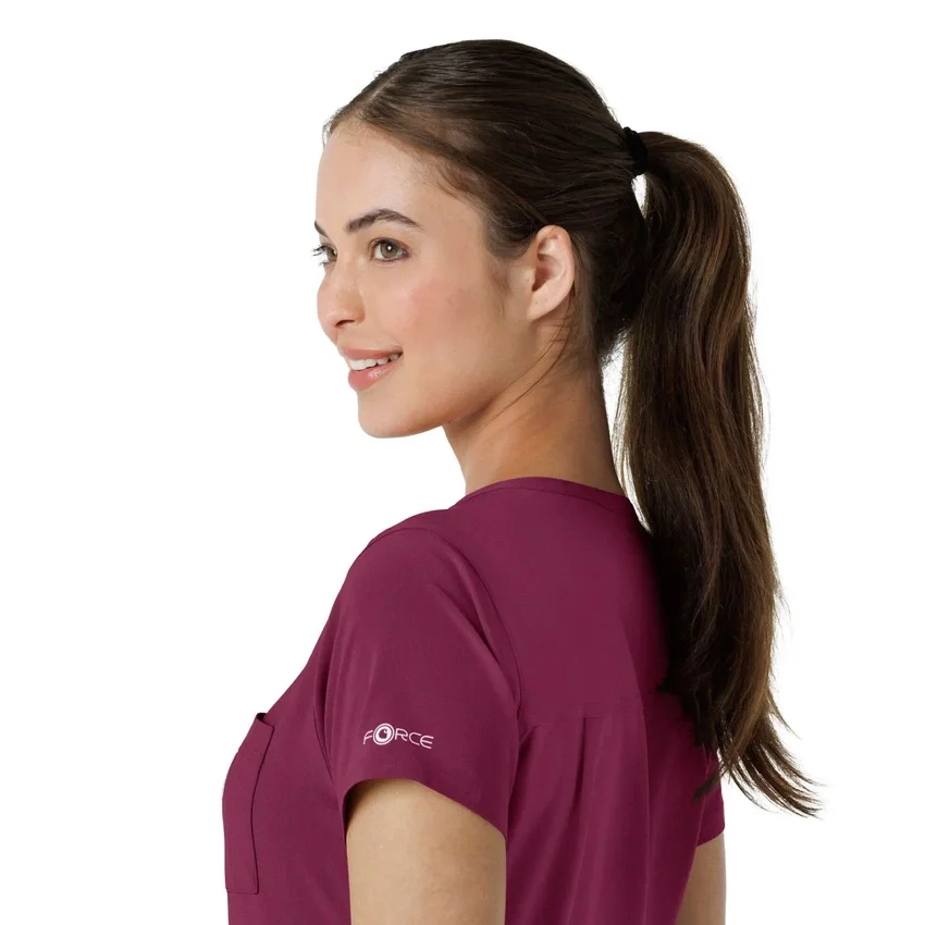 Force Cross-Flex-scrubtop voor dames om in de broek te stoppen