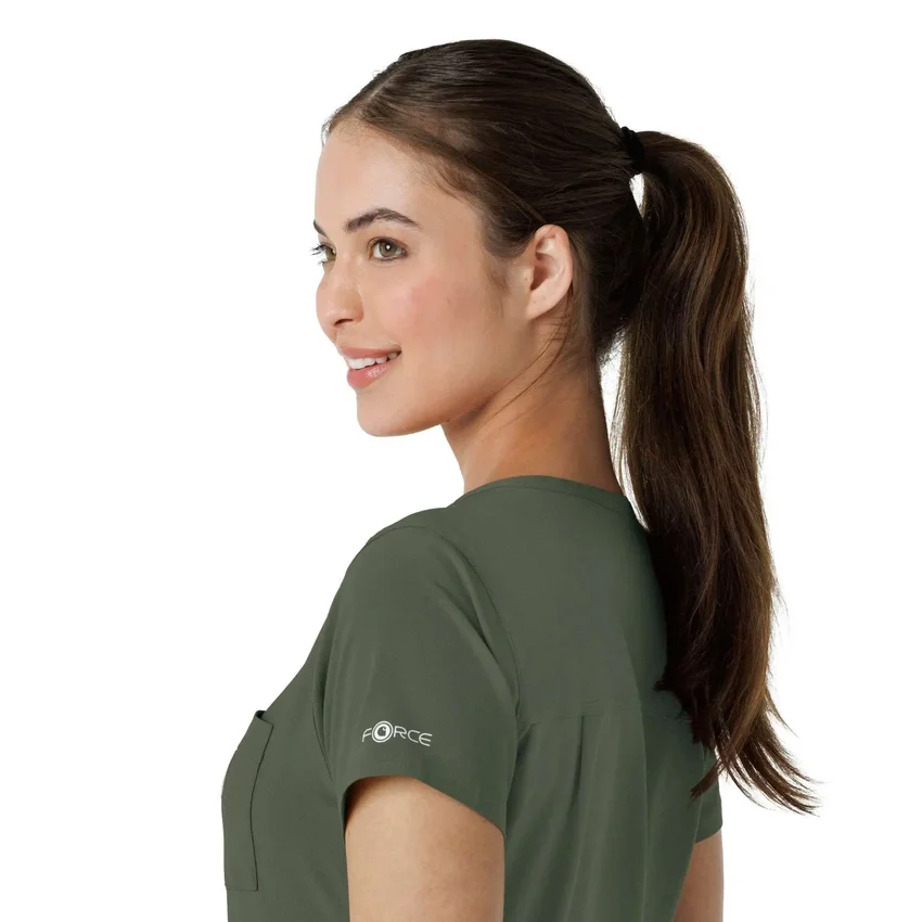 Force Cross-Flex-scrubtop voor dames om in de broek te stoppen