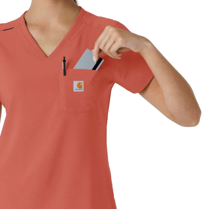 Force Cross-Flex-scrubtop voor dames om in de broek te stoppen
