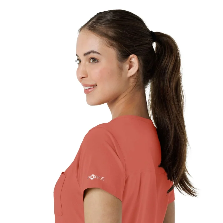 Force Cross-Flex-scrubtop voor dames om in de broek te stoppen