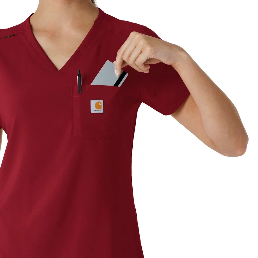 Force Cross-Flex-scrubtop voor dames om in de broek te stoppen