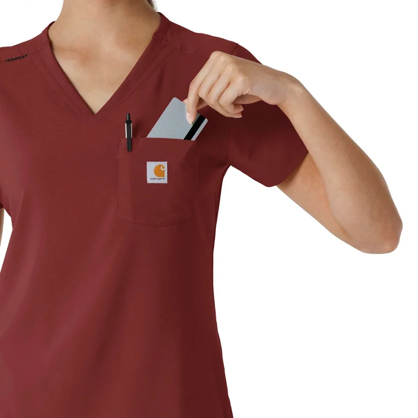 Force Cross-Flex-scrubtop voor dames om in de broek te stoppen