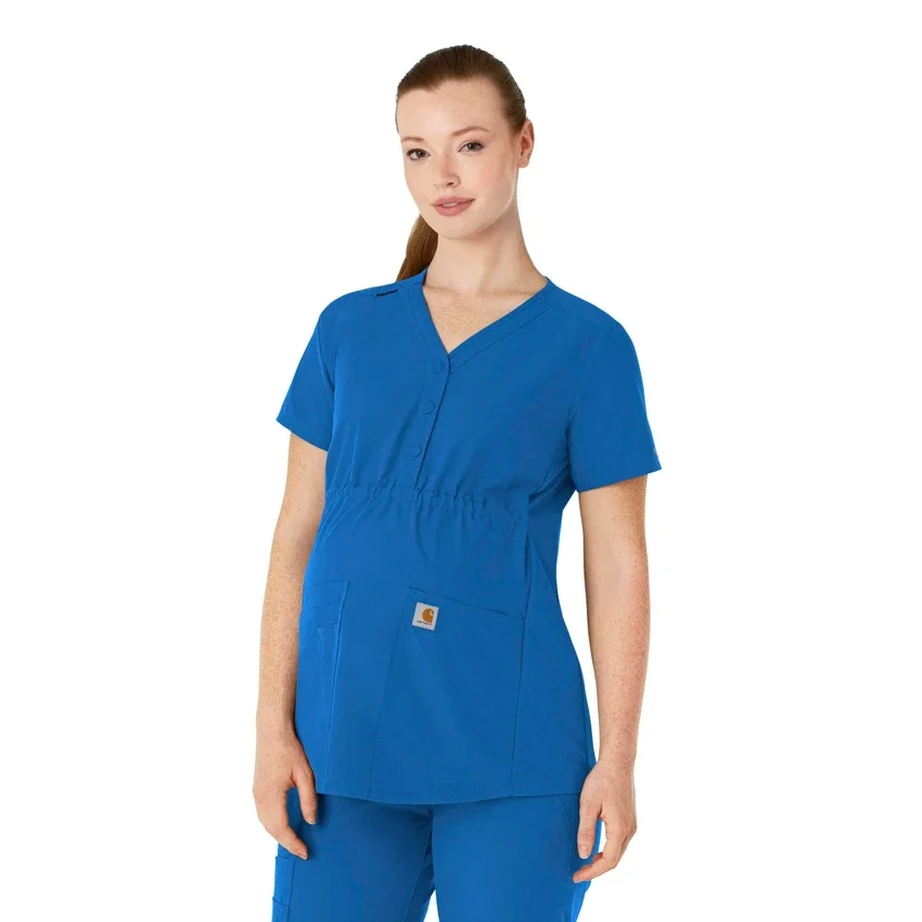 Force Essentials Henley-zwangerschapsscrubtop voor dames