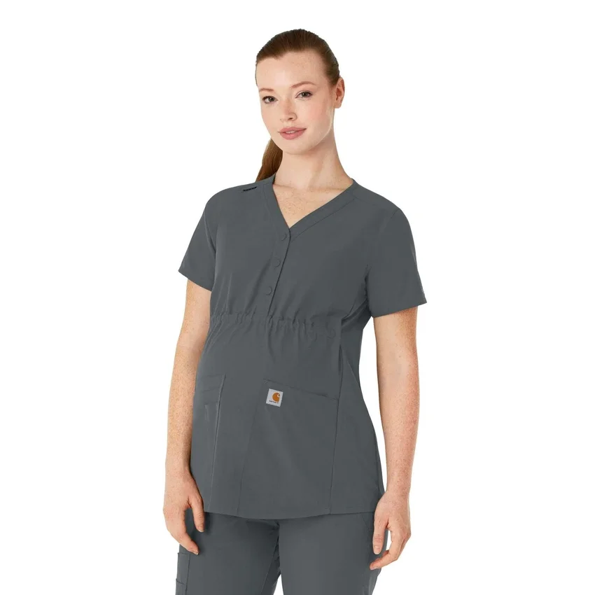 Force Essentials Henley-zwangerschapsscrubtop voor dames