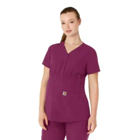 Force Essentials Henley-zwangerschapsscrubtop voor dames