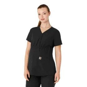 Force Essentials Henley-zwangerschapsscrubtop voor dames