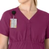 Force Essentials Henley-zwangerschapsscrubtop voor dames