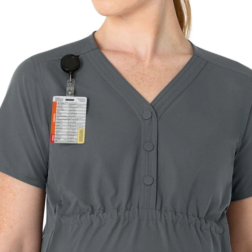 Force Essentials Henley-zwangerschapsscrubtop voor dames