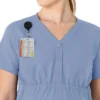 Force Essentials Henley-zwangerschapsscrubtop voor dames