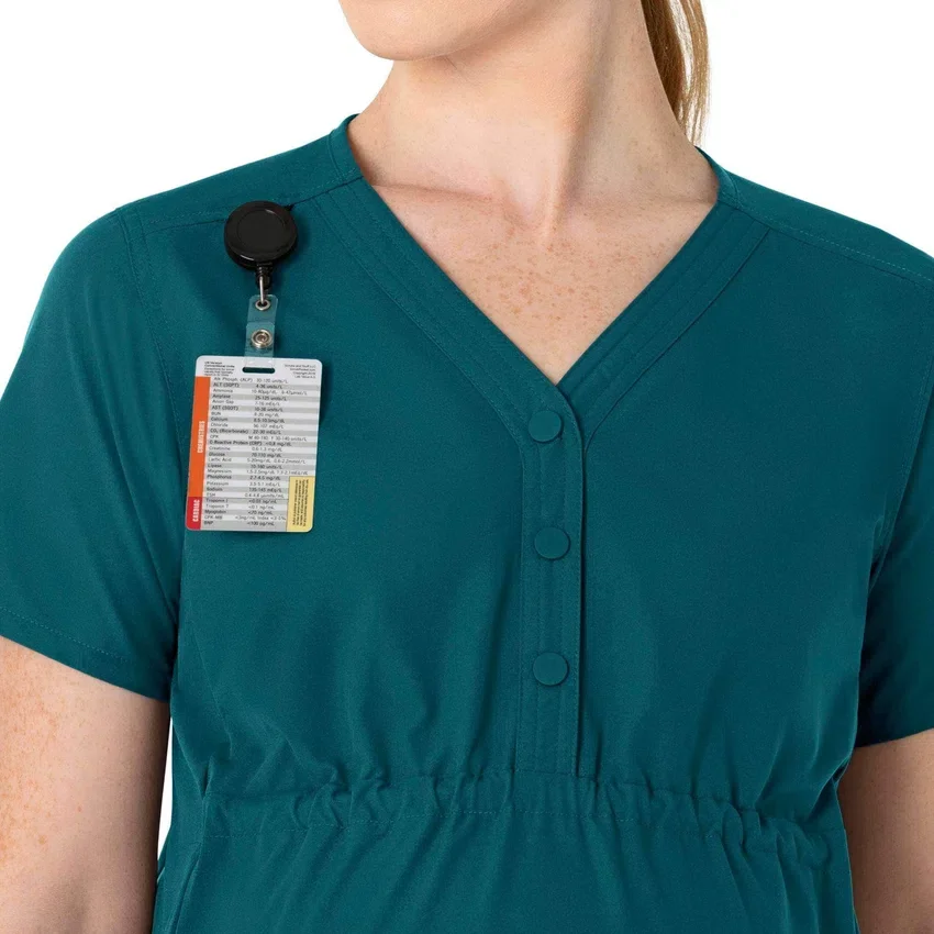 Force Essentials Henley-zwangerschapsscrubtop voor dames