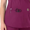Force Essentials Henley-zwangerschapsscrubtop voor dames