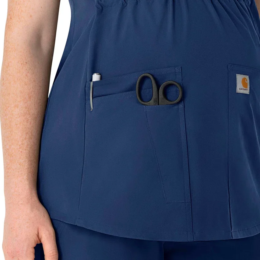 Force Essentials Henley-zwangerschapsscrubtop voor dames