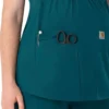 Force Essentials Henley-zwangerschapsscrubtop voor dames