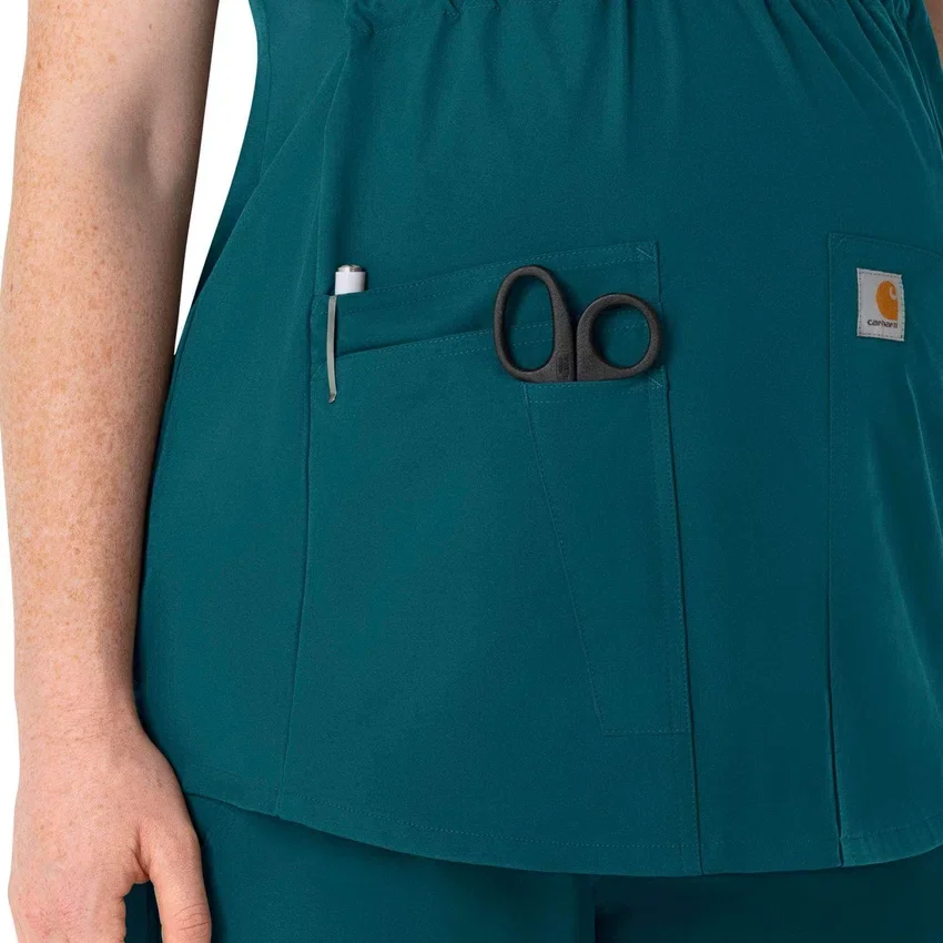 Force Essentials Henley-zwangerschapsscrubtop voor dames