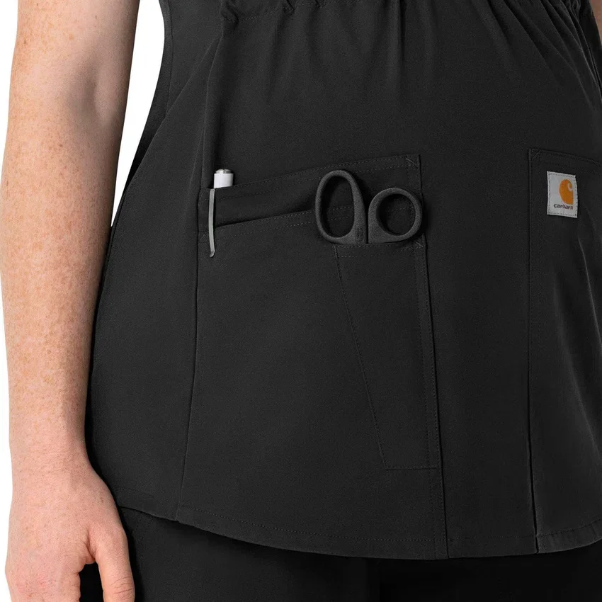 Force Essentials Henley-zwangerschapsscrubtop voor dames
