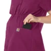 Force Essentials Henley-zwangerschapsscrubtop voor dames