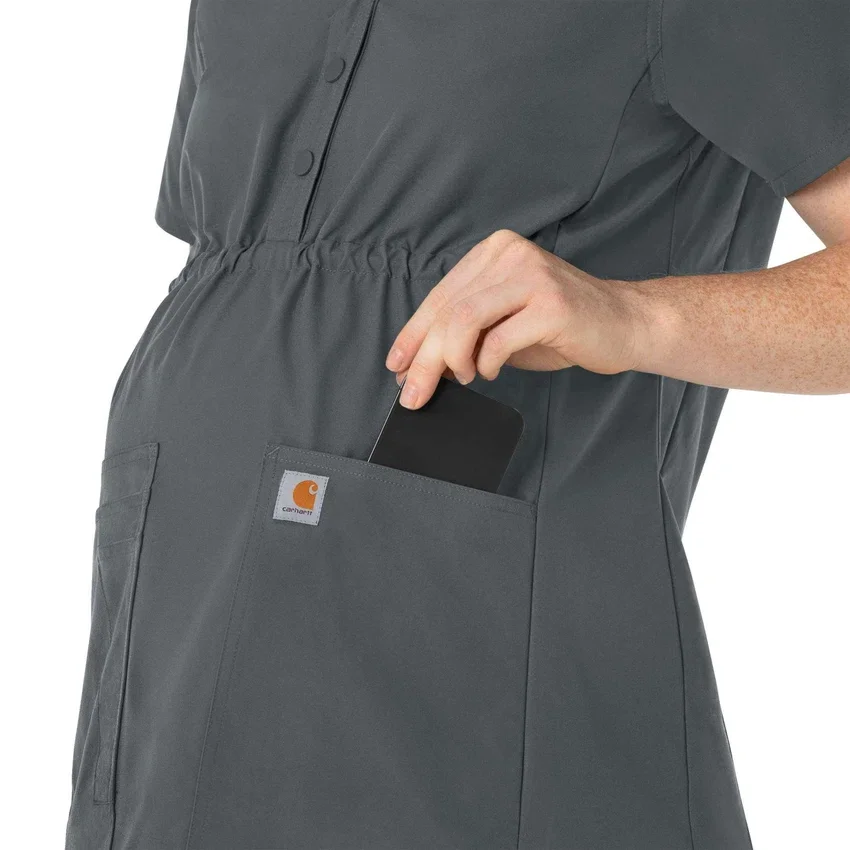 Force Essentials Henley-zwangerschapsscrubtop voor dames