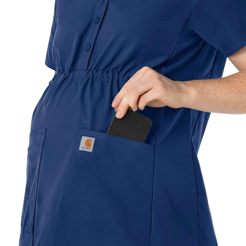 Force Essentials Henley-zwangerschapsscrubtop voor dames