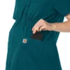 Force Essentials Henley-zwangerschapsscrubtop voor dames