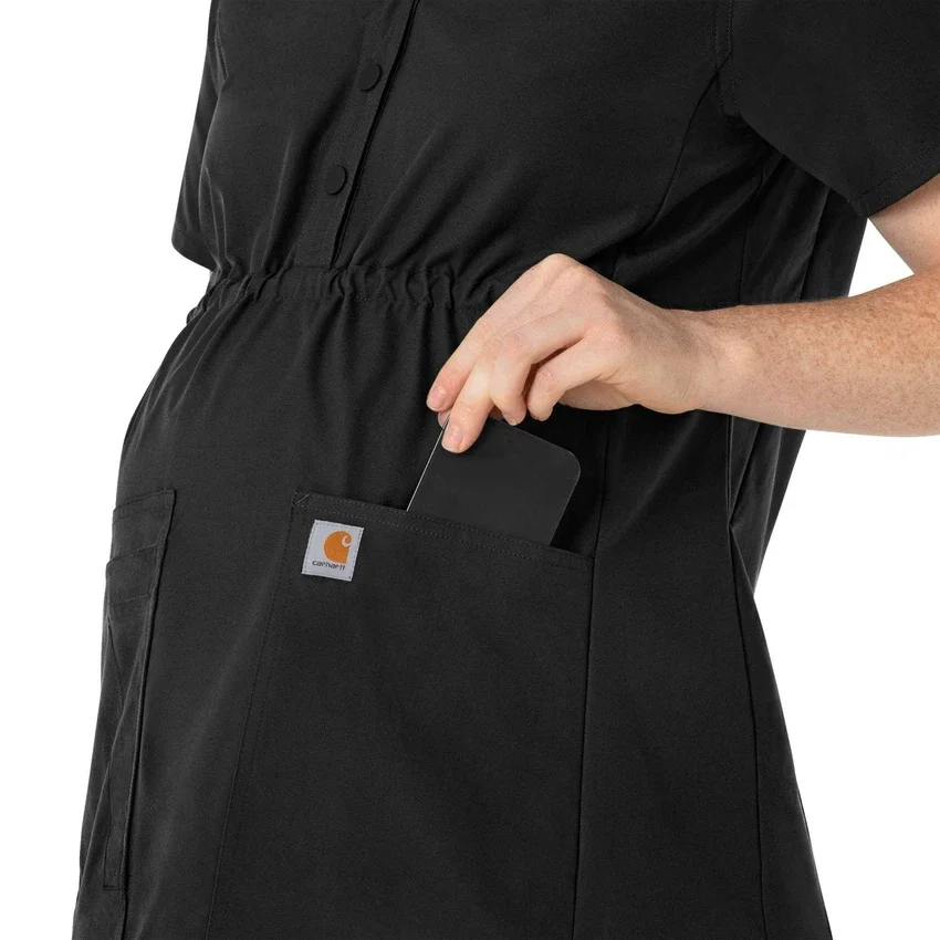 Force Essentials Henley-zwangerschapsscrubtop voor dames